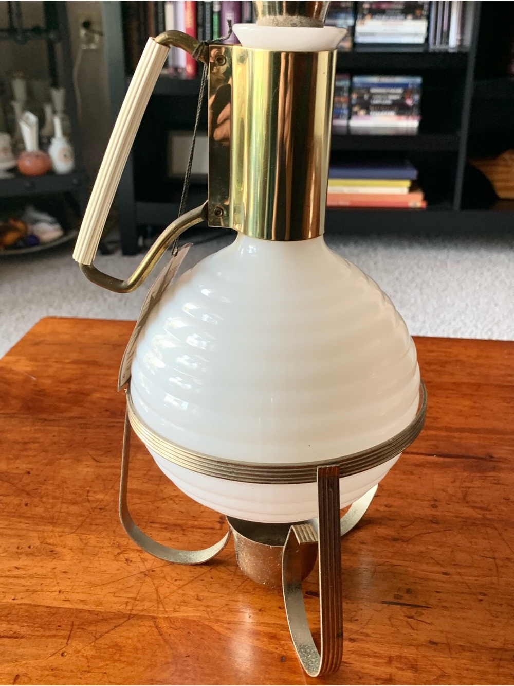 Vintage Starline Rodney Kent Carafe & Warmer Atomic MCM Decanter 815